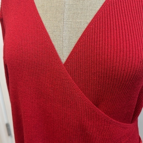 BLUE SOL METALLIC THREAD SWEATER SZ XL CAREER EVERYDAY DATE NIGHT HOLIDAY - Picture 3 of 8